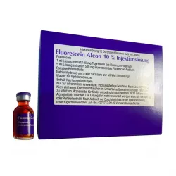 Флюоресцит Fluorescein Alcon 10% (Флуоресцеин натрия) р-р для ин. 100мг/мл 5мл №1 в Саратове и области фото