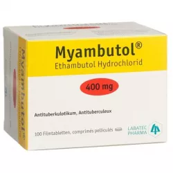 Этамбутол Миамбутол ФРАНЦИЯ Myambutol таб. 400мг №100 в Саратове и области фото