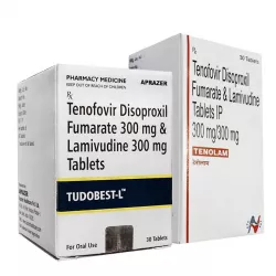 Тенофовир   Ламивудин (Tudobest L / Tenolam) табл. 300мг/300мг №30 в Саратове и области фото