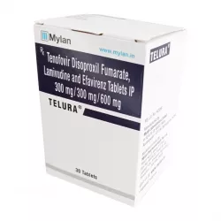 Тенофовир + Ламивудин + Эфавиренз (Telura/Tenolam E) таб. 300мг/300мг/600мг №30 в Саратове и области фото