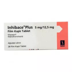 Инхибейс ПЛЮС (Inhibace Plus) 5мг/12,5мг таб. №28 в Саратове и области фото