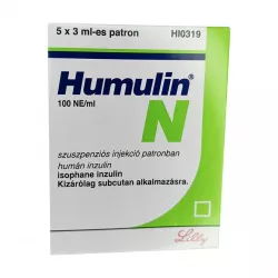 Хумулин НПХ инсулин (Humulin-NPH) 100 МЕ/мл сусп. для ин. 3мл 5шт в Саратове и области фото