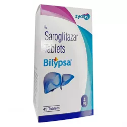 Сароглитазар Bilypsa :: Lipaglyn, Липаглин аналог :: 4мг таб. №45 в Саратове и области фото
